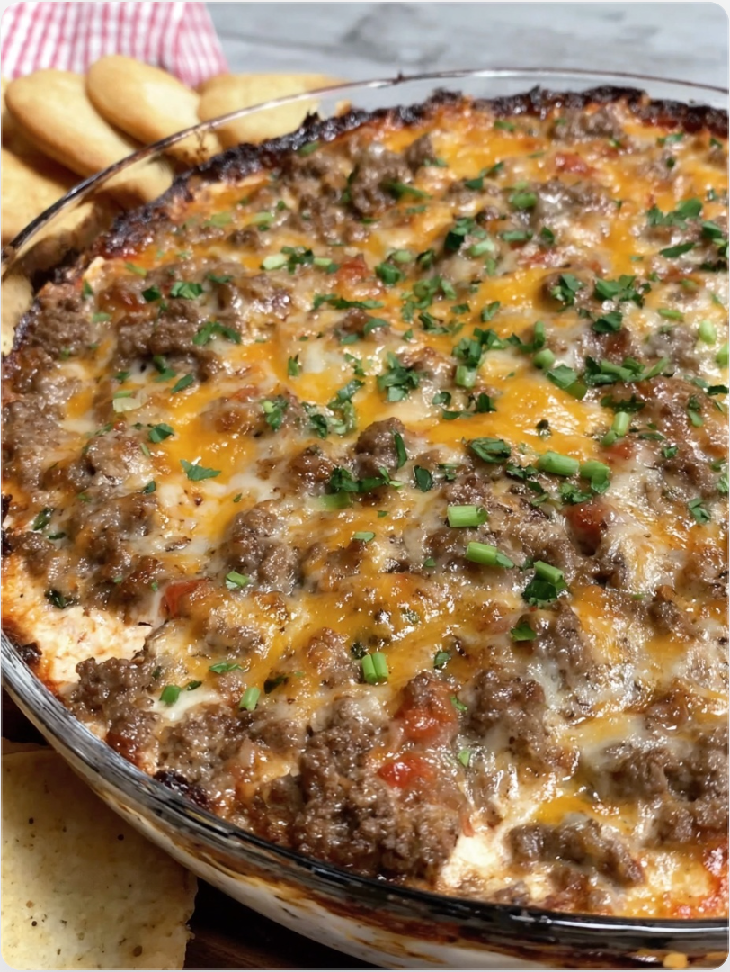 Rotel Dip with Ground Beef