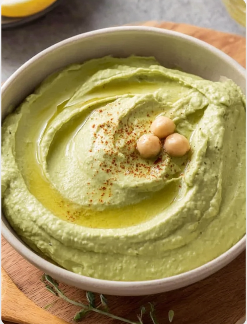 Creamy Avocado Hummus Healthy Dip