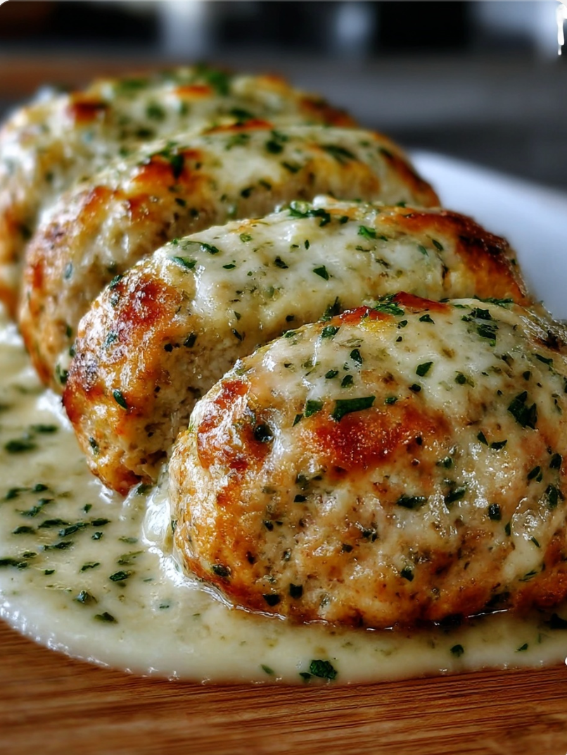 Cheesy Garlic Parmesan Chicken Loaf