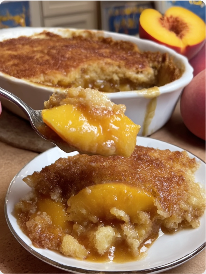 Last Minute Peach Cobbler
