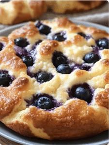 Summer Blueberry Cottage Cheese Cloud Bread