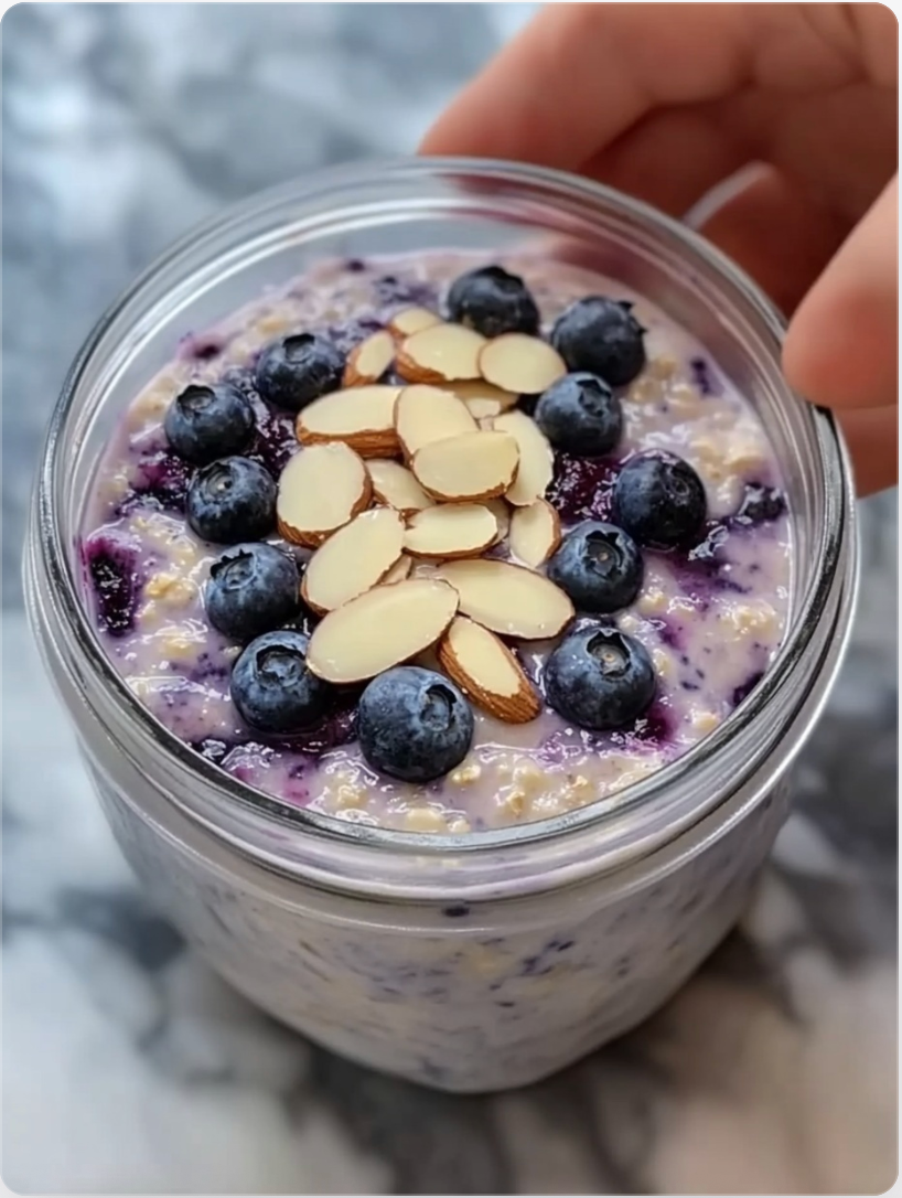 Easy Blueberry Overnight Oats for Busy Mornings