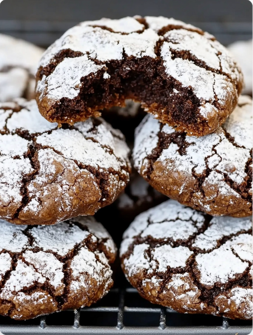 Easy Chocolate Crinkle Cookies