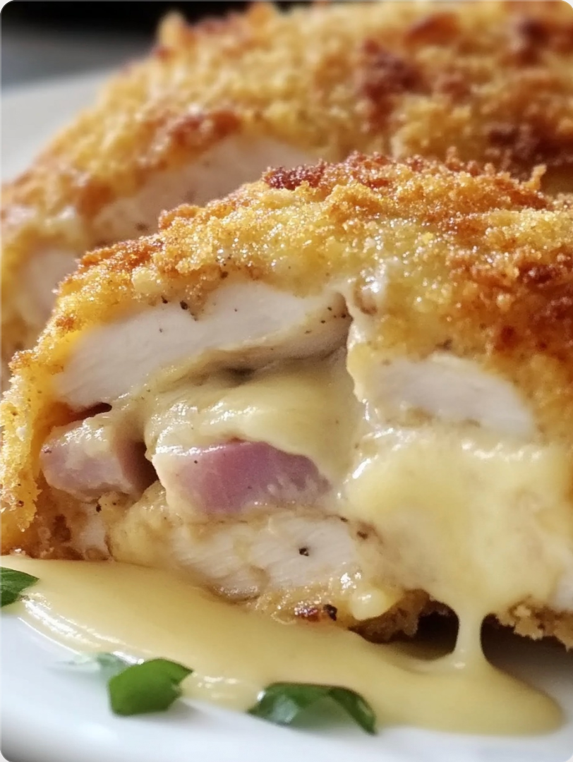 Easy Baked Chicken Cordon Bleu