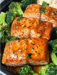 Lemon Pepper Salmon and Broccoli