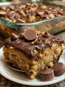 Peanut Butter Cup Dump Cake