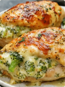Broccoli Cheese Stuffed Chicken