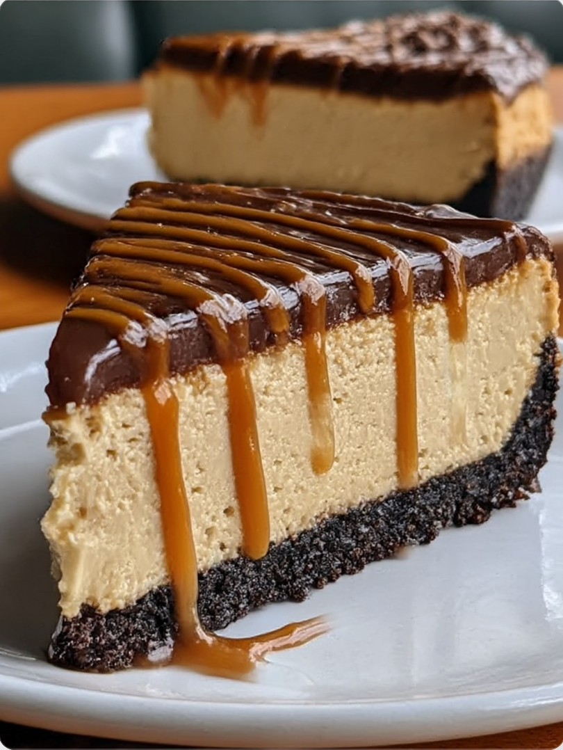 Caramel Chocolate Coffee Cheesecake
