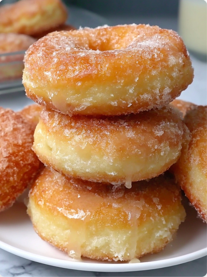 Soft and fluffy doughnuts