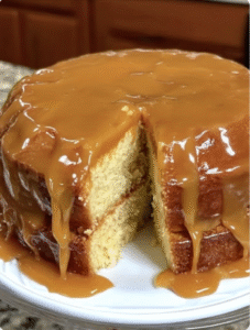 Caramel Pound Cake with Southern Caramel Icing