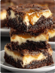 Caramel Cheesecake Brownies