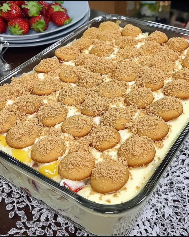 Strawberry Banana Pudding Dessert
