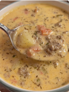 One Pot Cheeseburger Soup