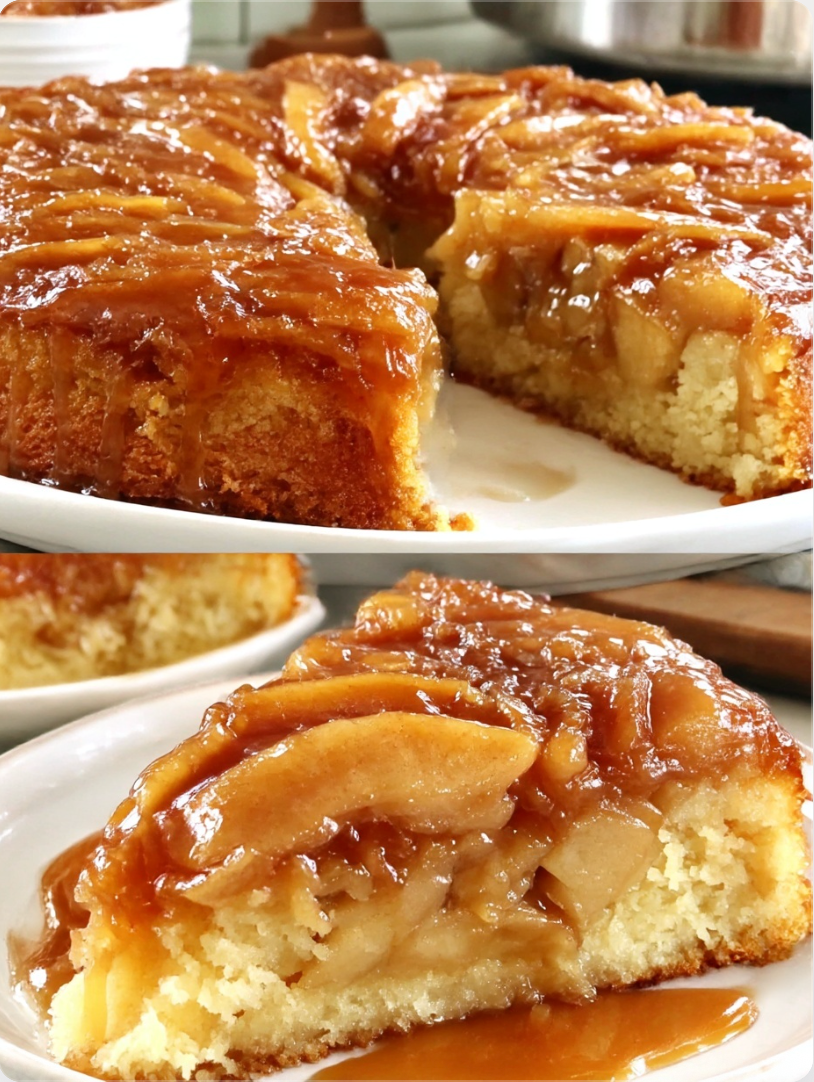 Caramel Apple Upside Down Cake