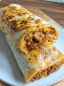 Homemade Burritos with Chorizo & Beans