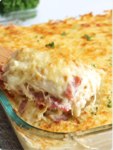 Cheesy Chicken Cordon Casserole