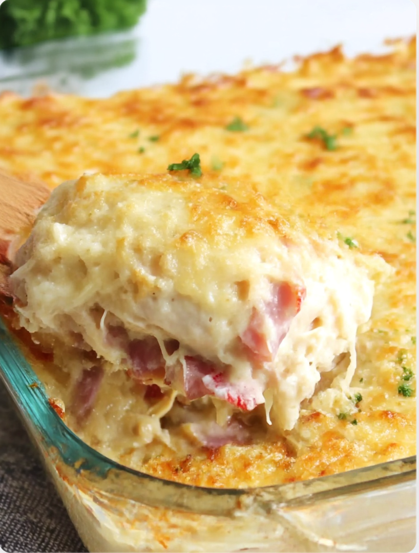 Cheesy Chicken Cordon Casserole