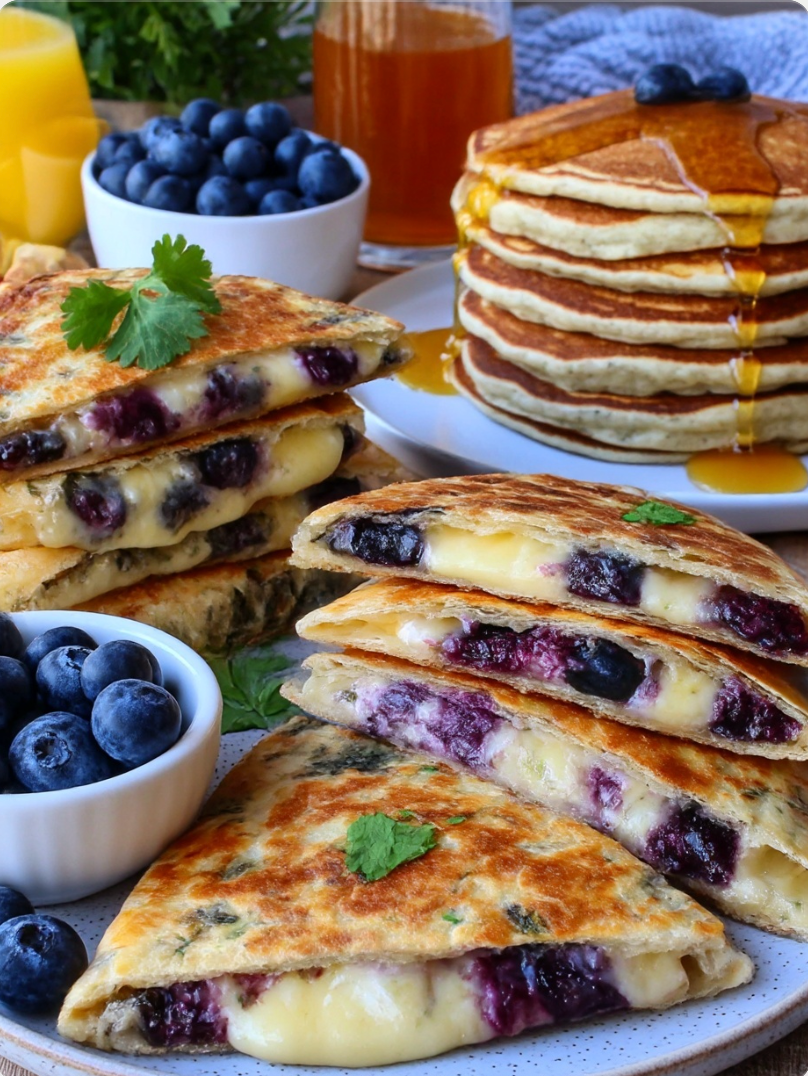 Blueberry Breakfast Quesadillas