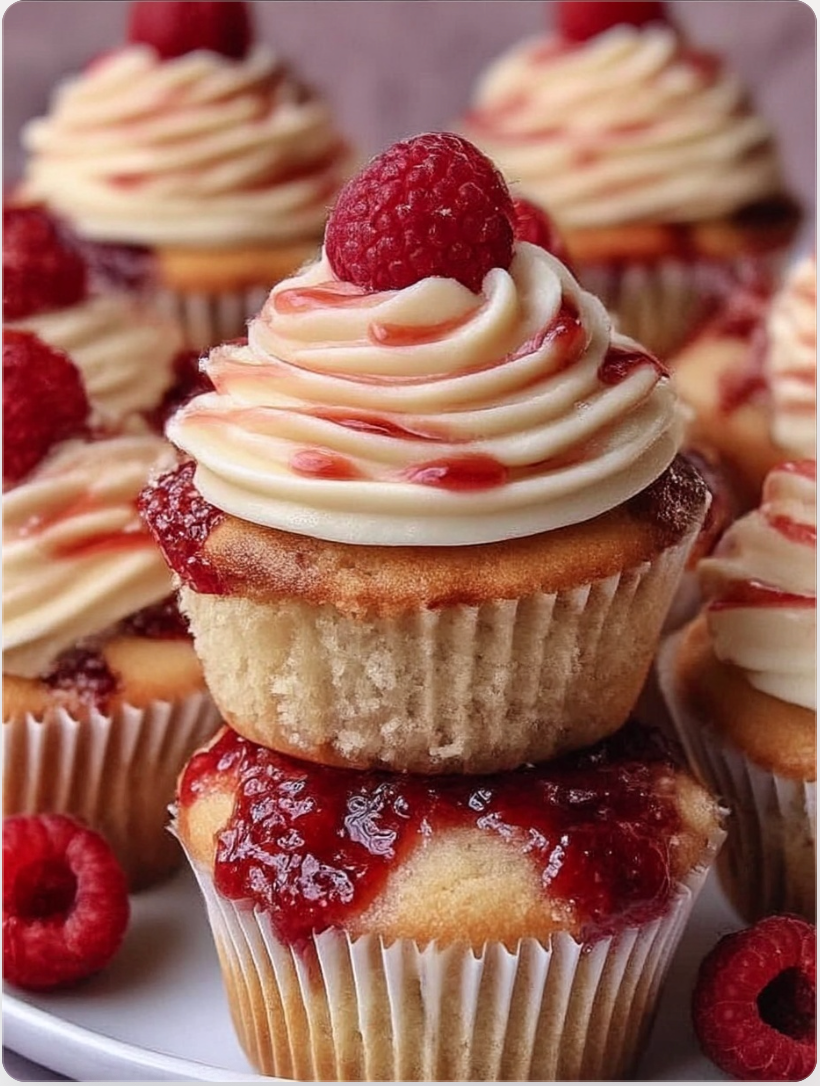 Raspberry Vanilla Cupcakes Recipe