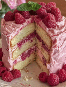 Raspberry Layer Cake