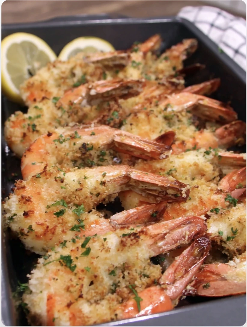15-Minute Garlic Parmesan Baked Shrimp