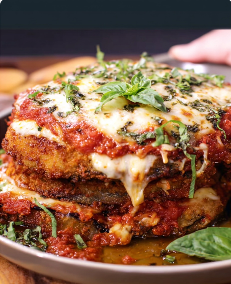 Lightened Chicken And Eggplant Parmesan