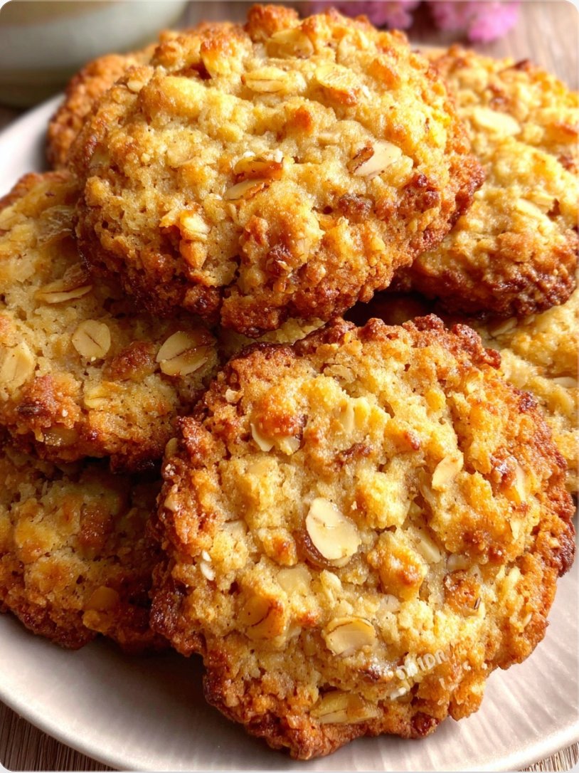 Crispy Apple Oatmeal Cookies