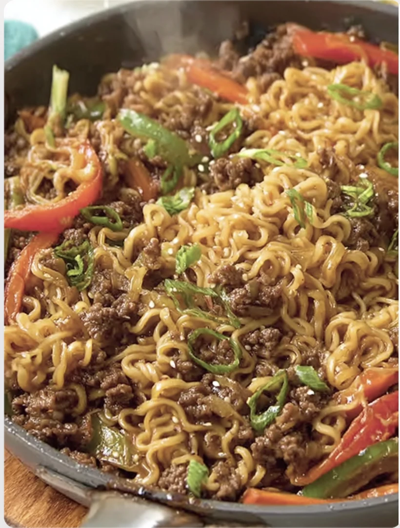 Beef Ramen Stir Fry