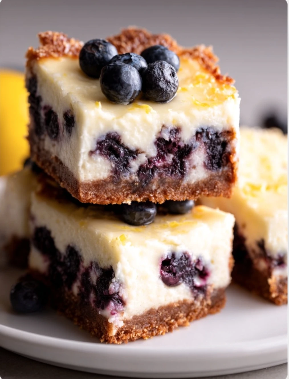 Blueberry Lemon Cheesecake Bars