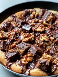 Brown-Butter Chocolate Chunk Skillet Cookie