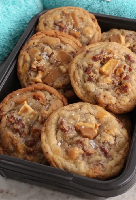 Butterfinger Caramel Crunch Cookies