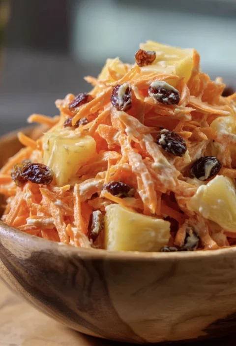 Carrot Salad Pineapple Raisins