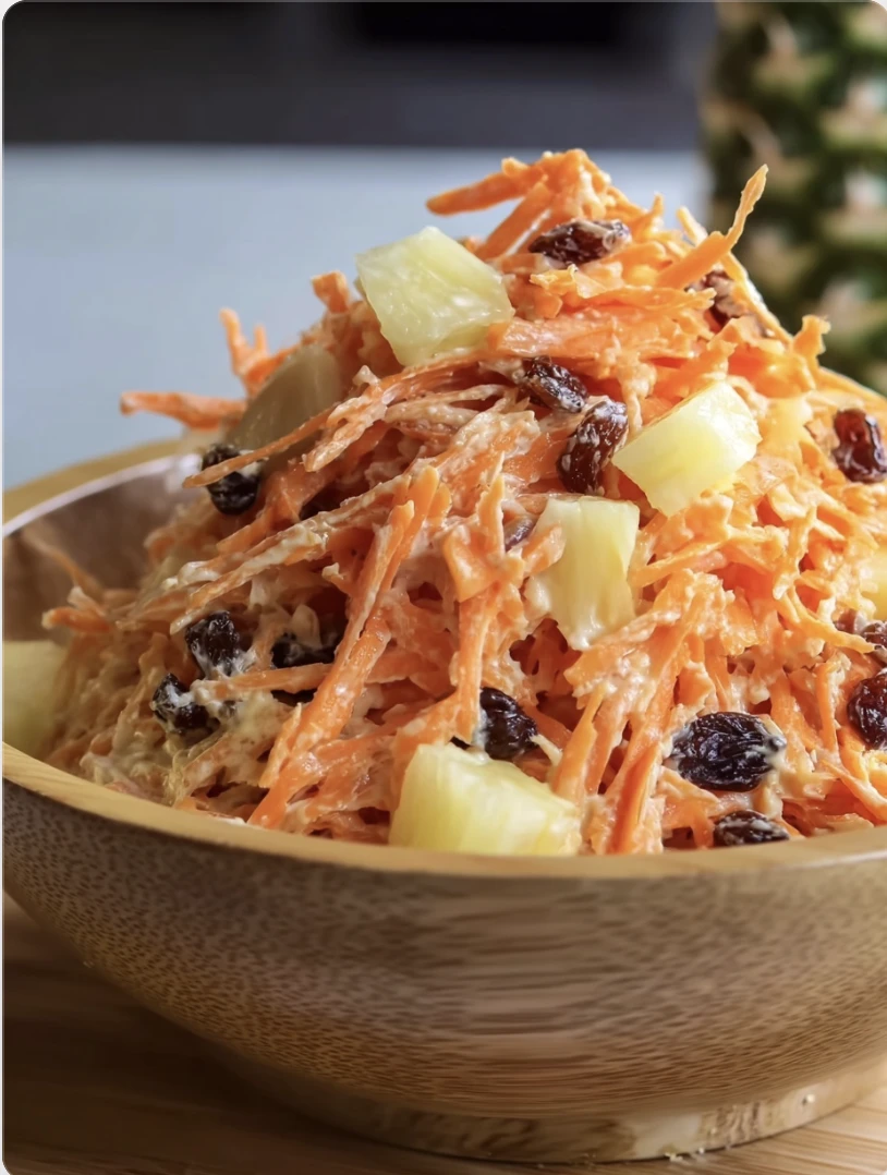 Carrot Salad Pineapple Raisins