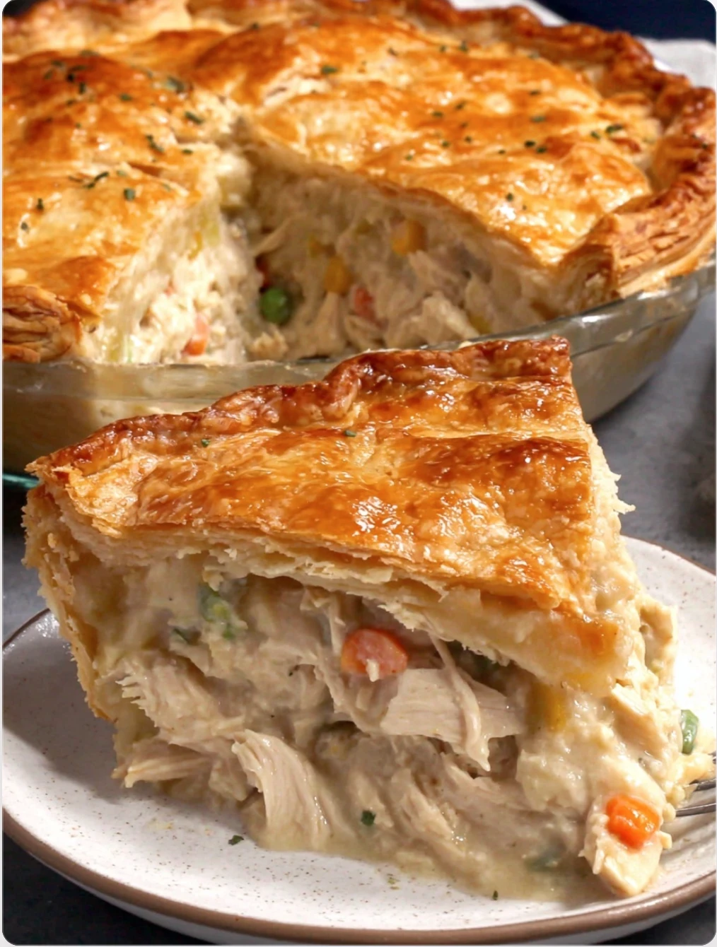 Chicken No-Pot Pie recip:e