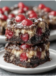 Chocolate Covered Cherry Magic Bars