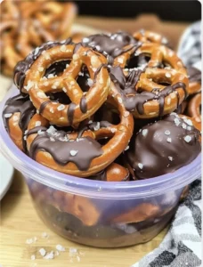 Chocolate Peanut Butter Buckeye Pretzels Recipe