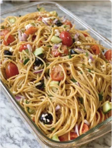 Cold Spaghetti Pasta Salad