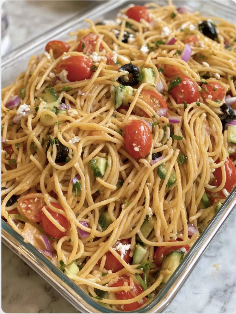 Cold Spaghetti Pasta Salad