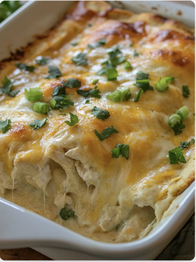 Easy  Cream Cheese Chicken Enchiladas
