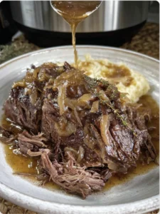 French Onion Crockpot Roast