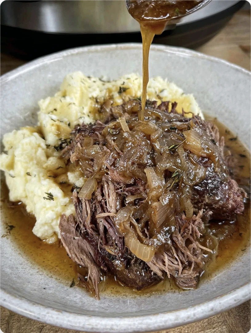 French Onion Crockpot Roast