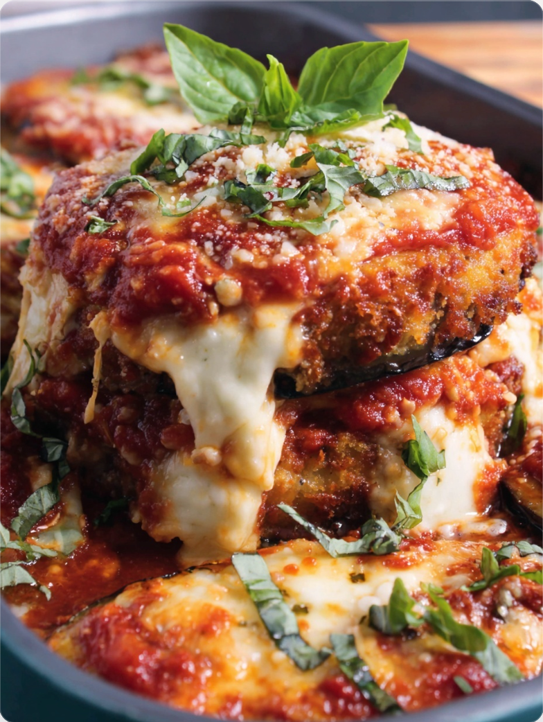 Lightened Chicken And Eggplant Parmesan