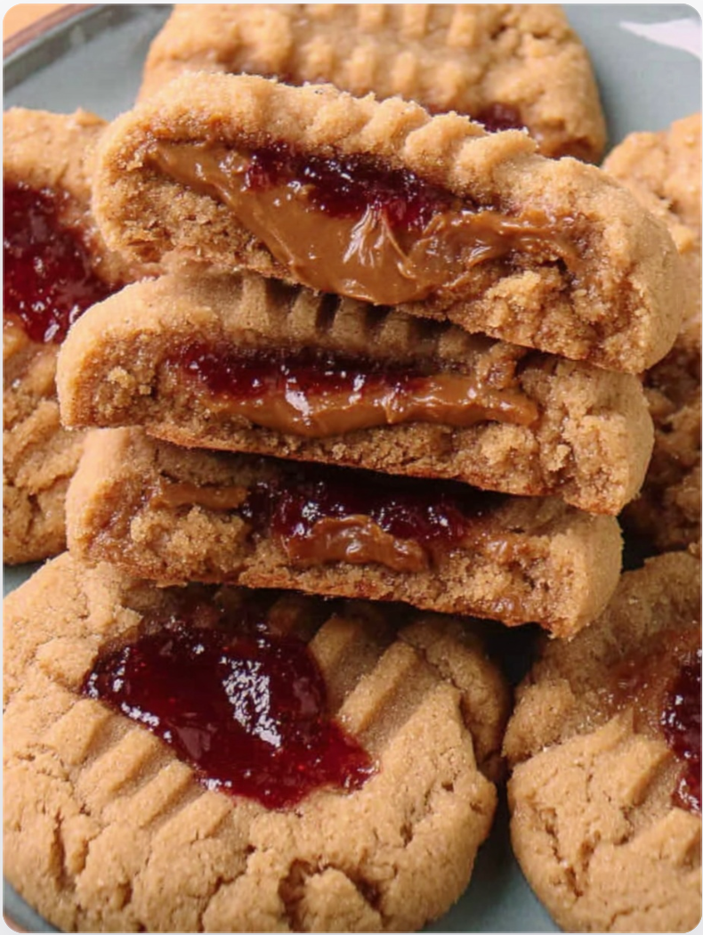 Peanut Butter and Jelly Cookies
