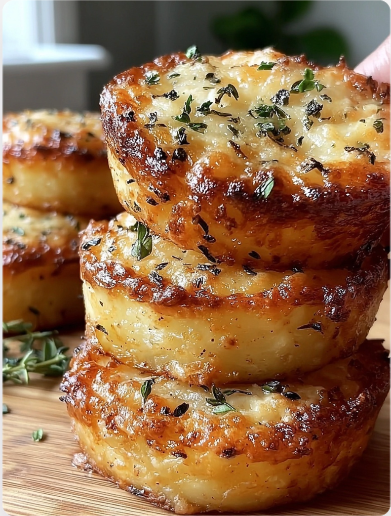 Parmesan Crusted Potato Stacks