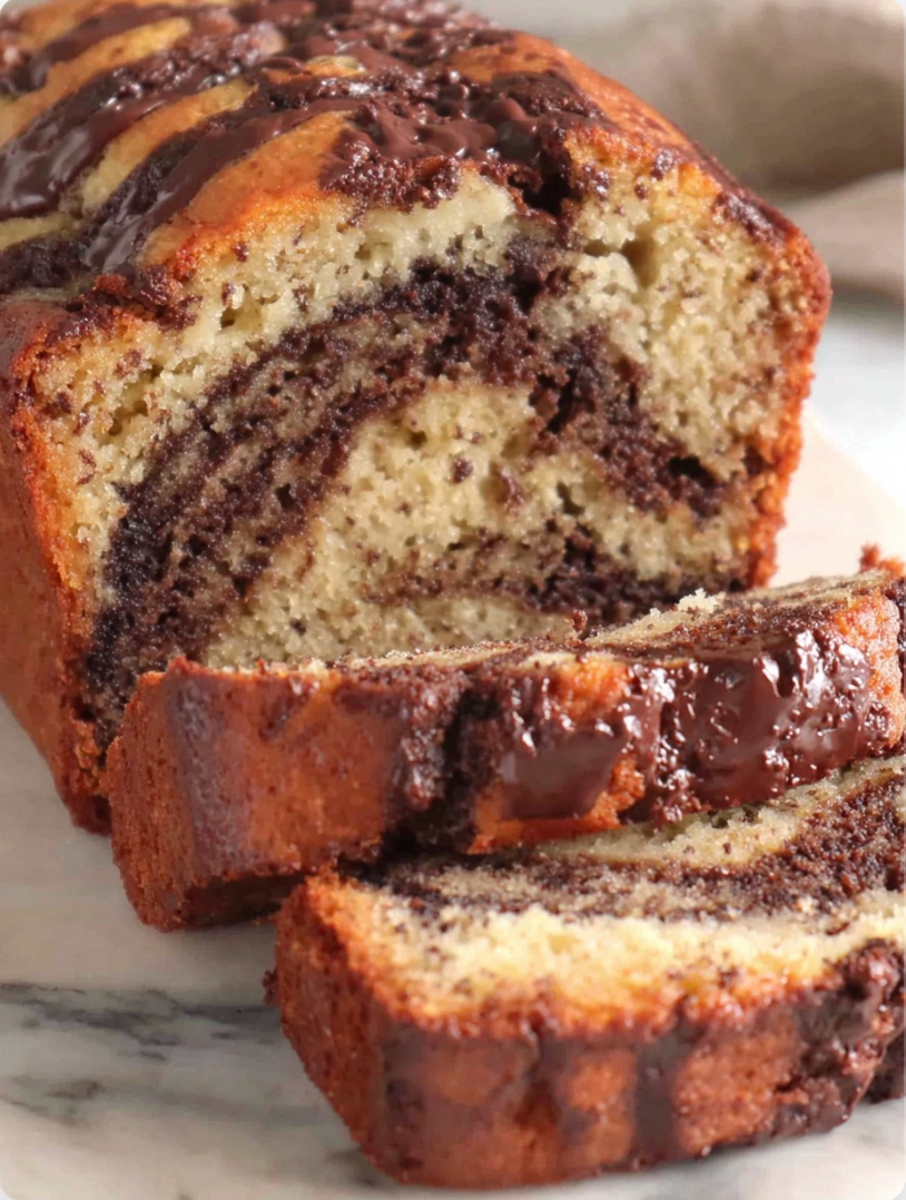 Chocolate Marble Banana Bread