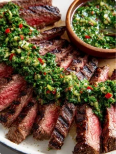Juicy Argentinean Chimichurri Steak