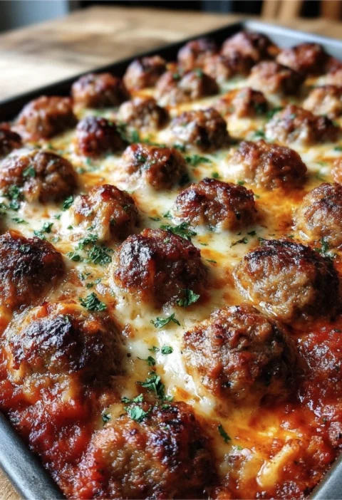 Meatball Gnocchi Sheetpan Dinner