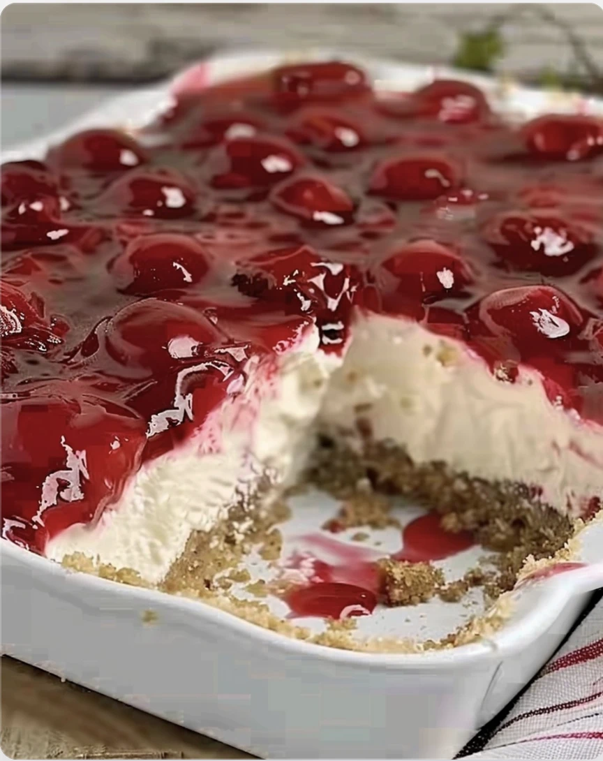 Nobake Cherry Cheesecake
