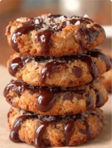No Bake Salted Caramel Cookies