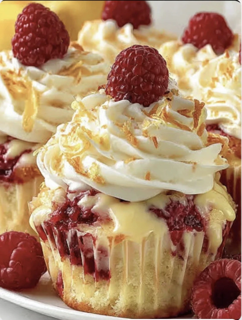 Raspberry Lemon Heaven Cupcakes